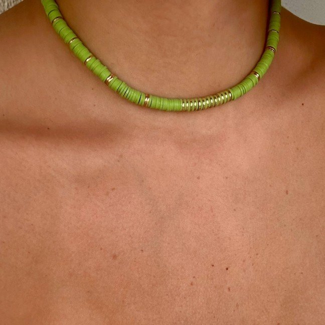 Chasing Waves 
Necklace in Green