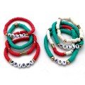 Set of 8 Joy 
Christmas Bracelets