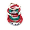 Set of 6 Jolly 
Christmas Bracelets