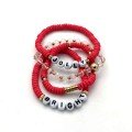 Set of 4 Bright 
Christmas Bracelets
