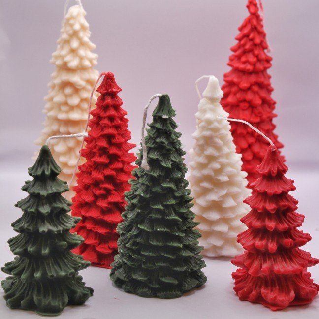 Christmas Forest 
Candles Set