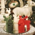 Santa & His Reindeer 
Candles Set