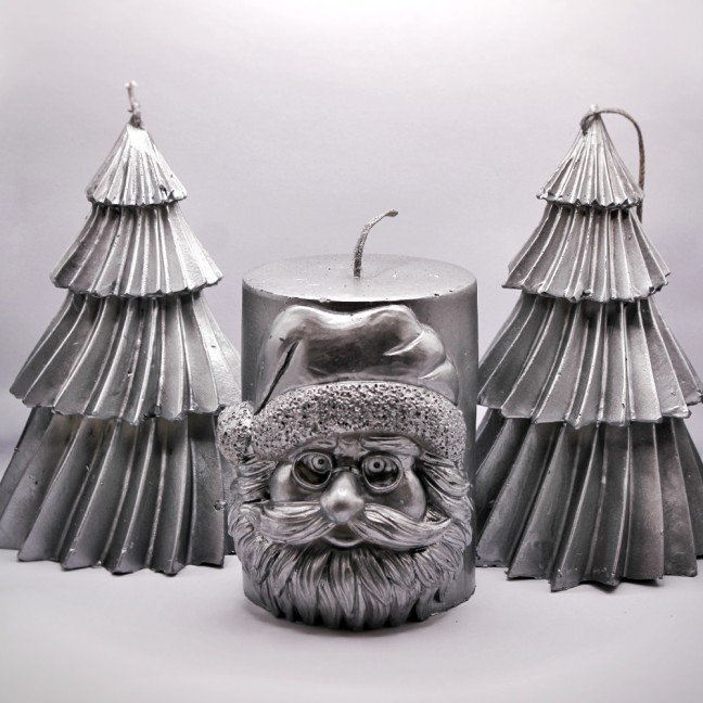 Santa & His Trees 
Candles Set