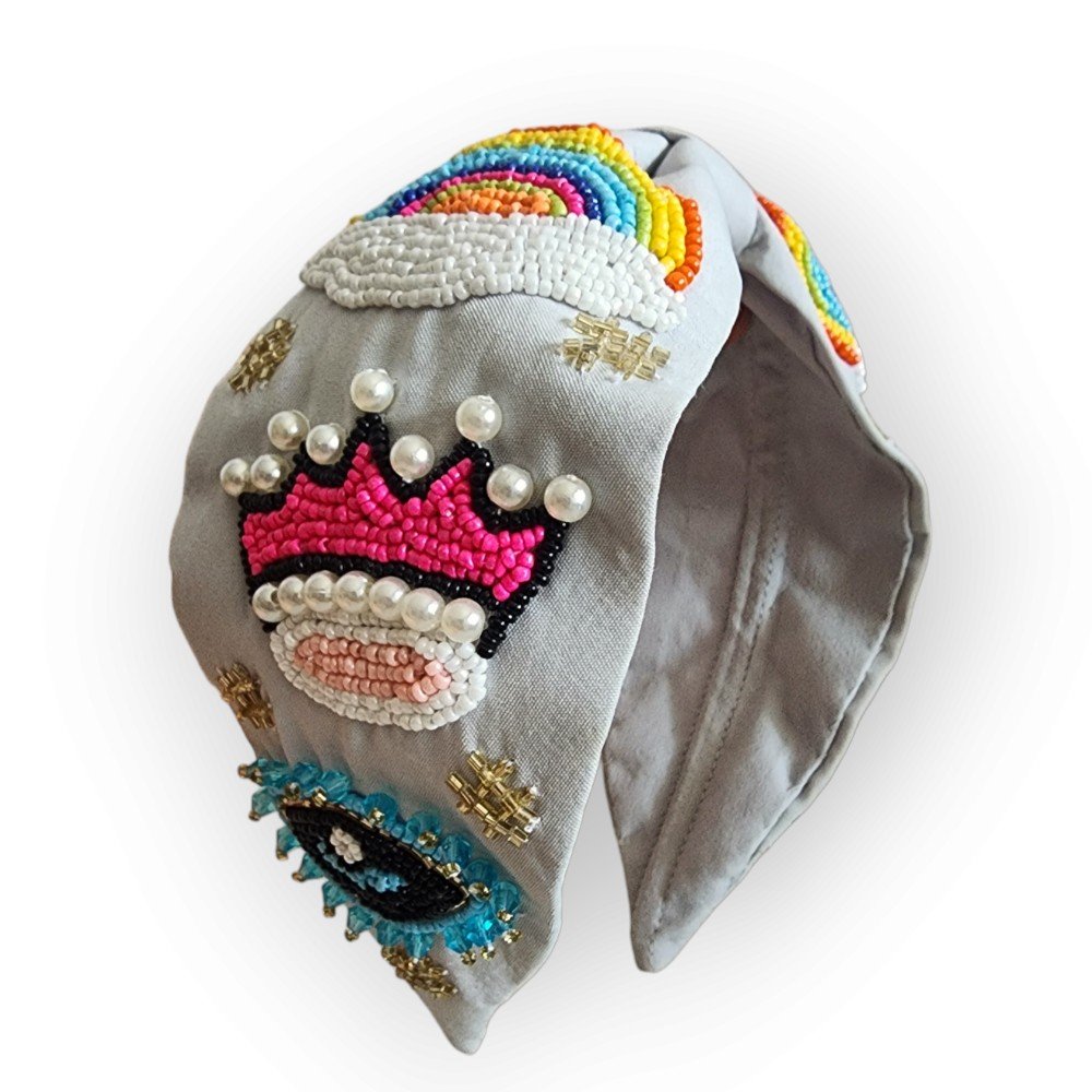 Embroidered 
Princess Headband
