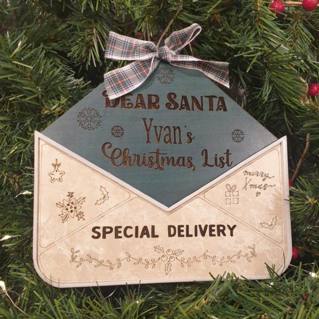 Personalized Santa's 
Letter Ornament