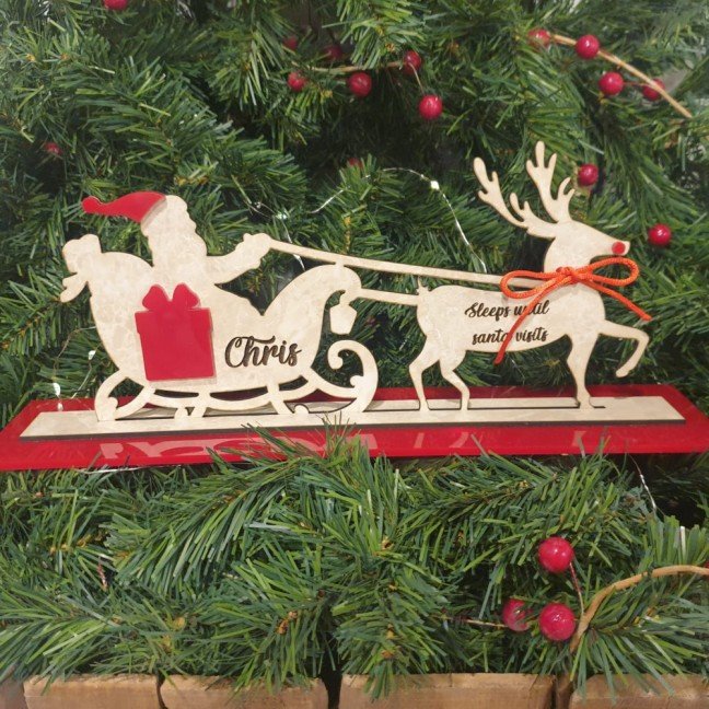 Personalized Christmas 
Countdown Sleigh