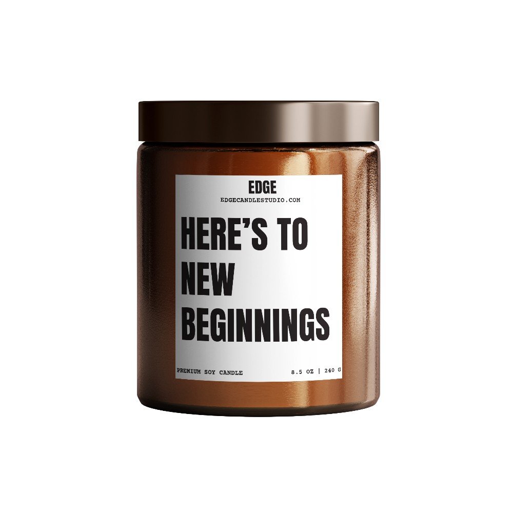 Here's To New 
Beginnings Candle