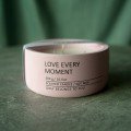 Elysian Ceramic 
Vessel Pink Candle