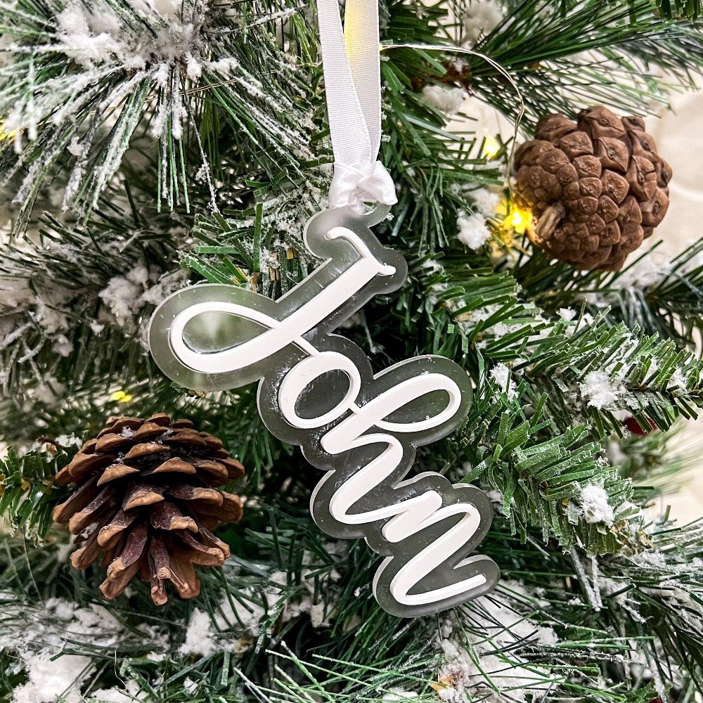 Personalized Name 
Layered Ornament