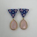 Pink 
Stone Earrings