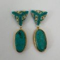 Turquoise 
Stone Earrings