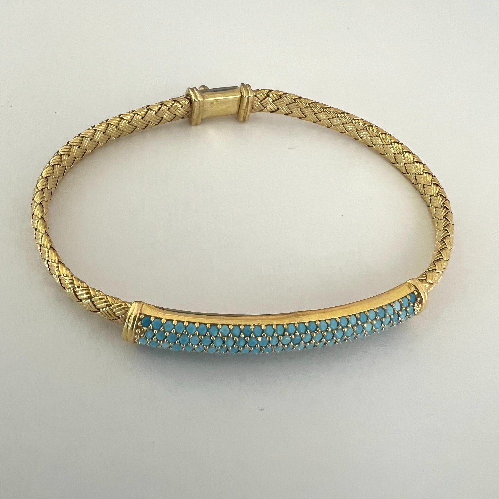 Blue 
Chain Bracelet