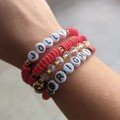 Set of 4 Bright 
Christmas Bracelets