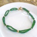 Set of 2 Green 
Christmas Necklaces