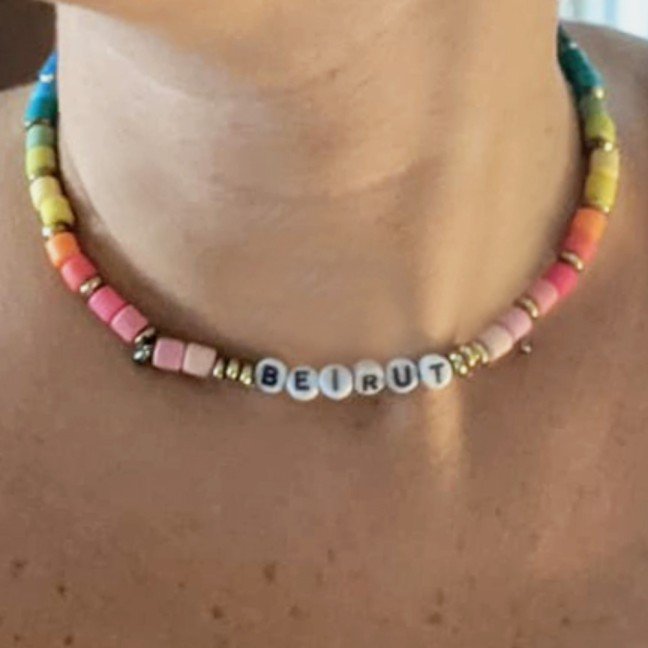 Multicolored 
Beirut Necklace