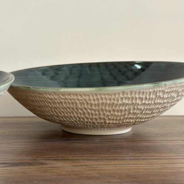 La Ruche Dark 
Green Ceramic Bowl