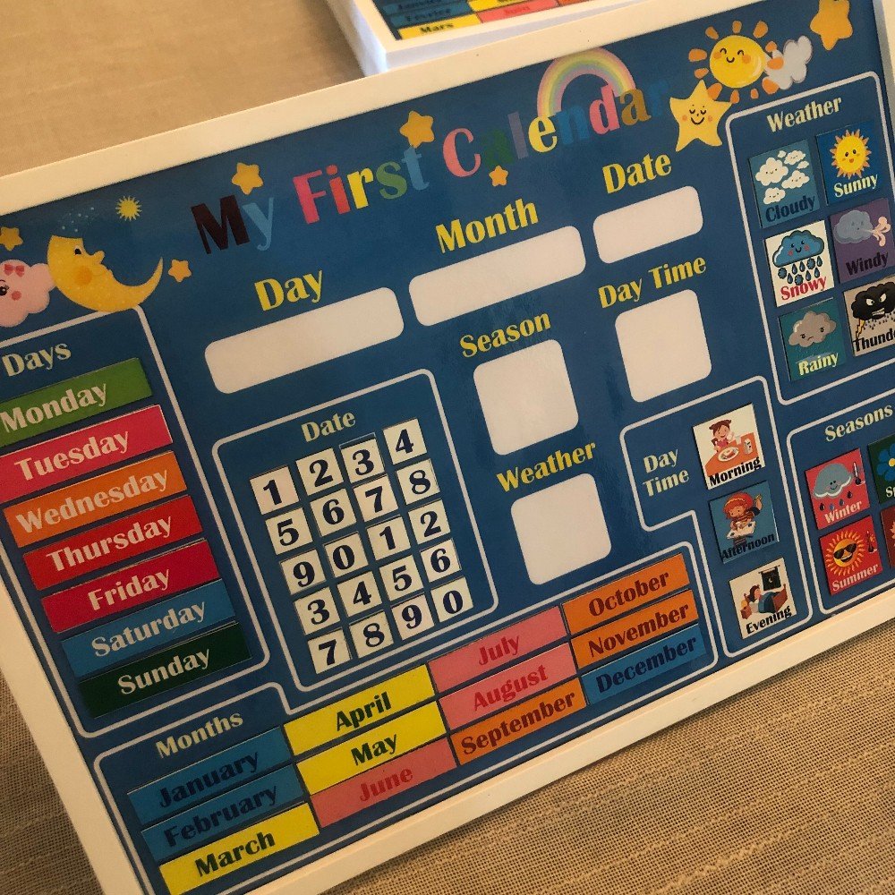 Kids First Calendar 
Magnetic Board