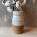 Ceramic White 
Swirl Vase