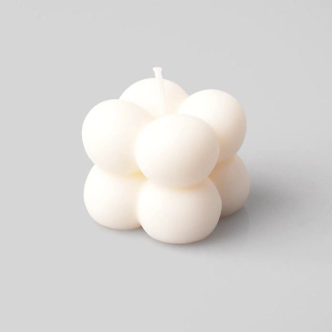 Small Bubble 
Cube Candle