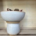 Ceramic Two Piece 
Small Raised Bowl & Vase