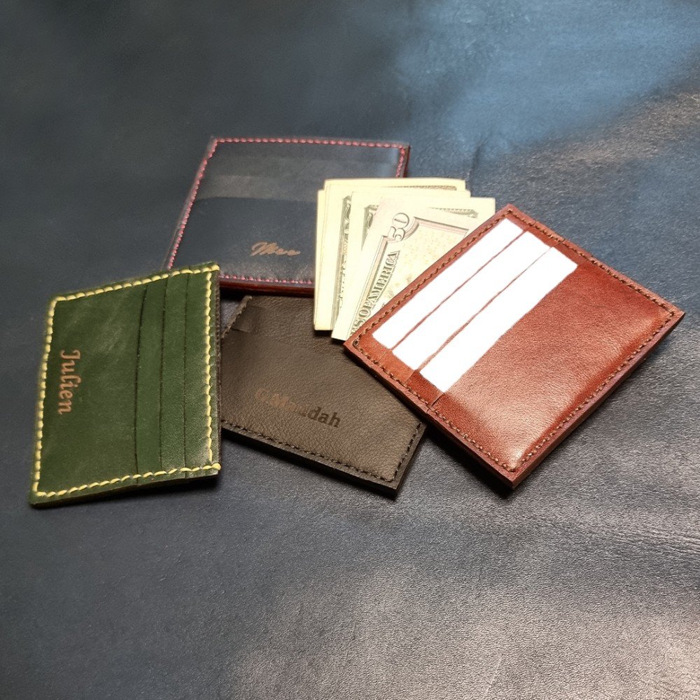 Personalized 
Leather Cardholder