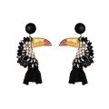 Toucan long 
earrings