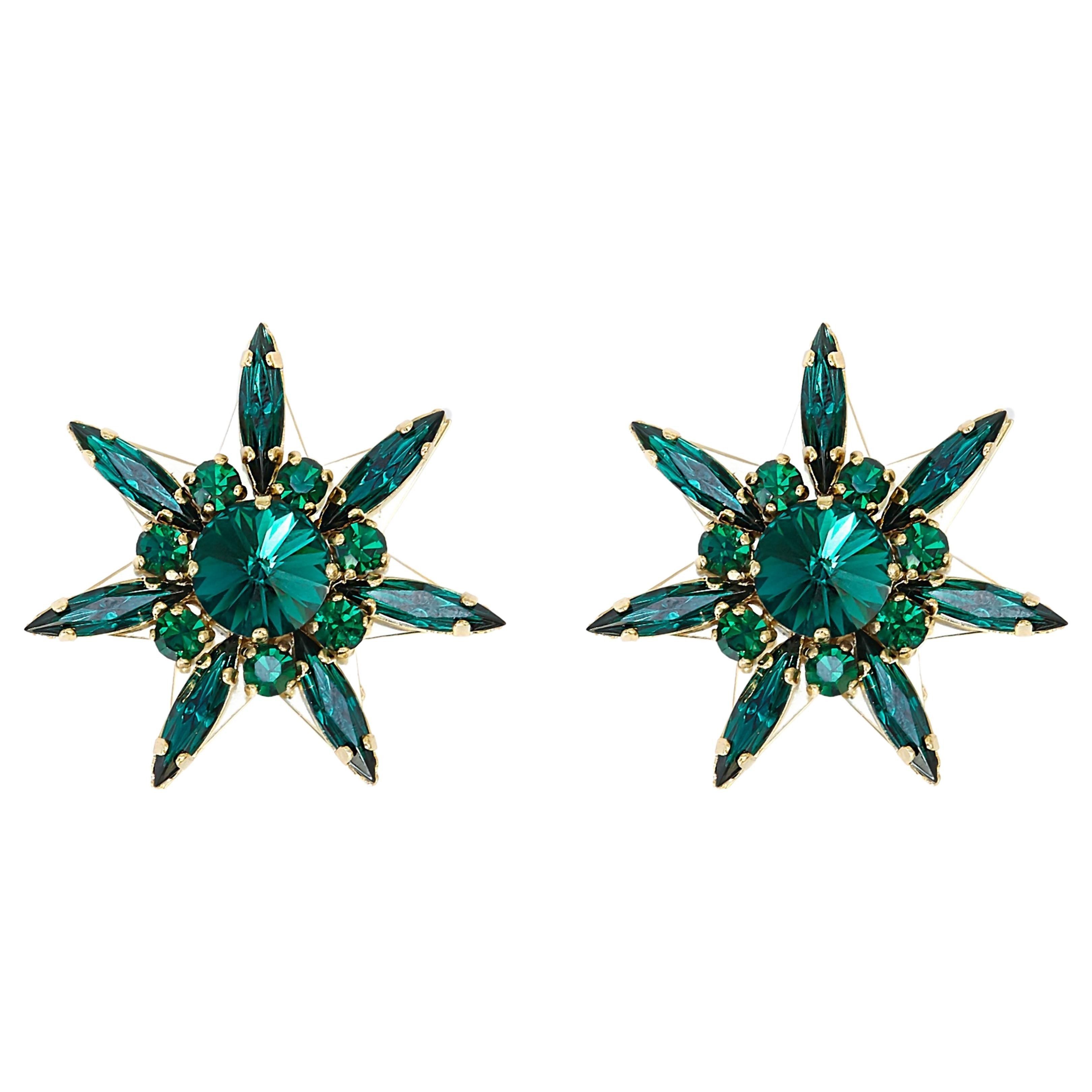 Green Star 
Earrings