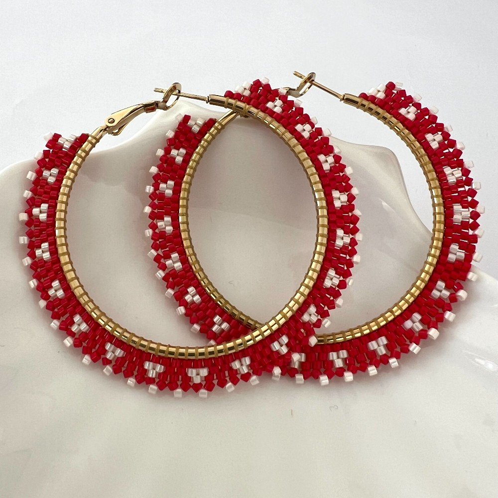 Red Hoop
Earrings
