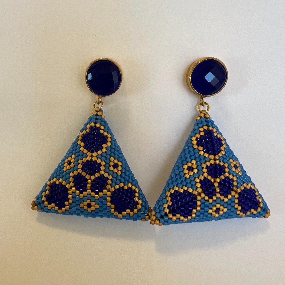Blue Triangle
Earrings
