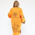 Batroun: Orange 
Velour Abaya
