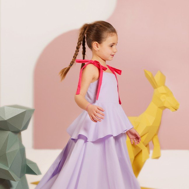 Chloe Purple 
Kids Dress