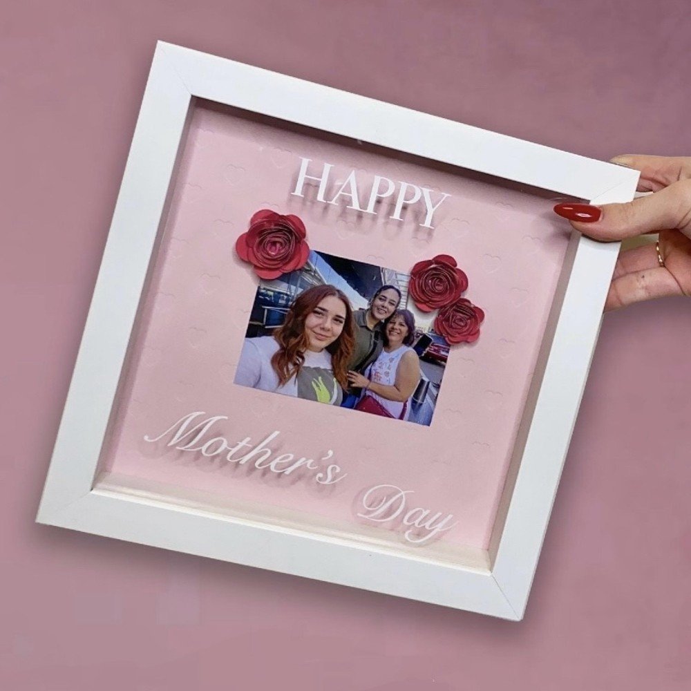 Customized Photo Flowers 
Shadow Box Frame
