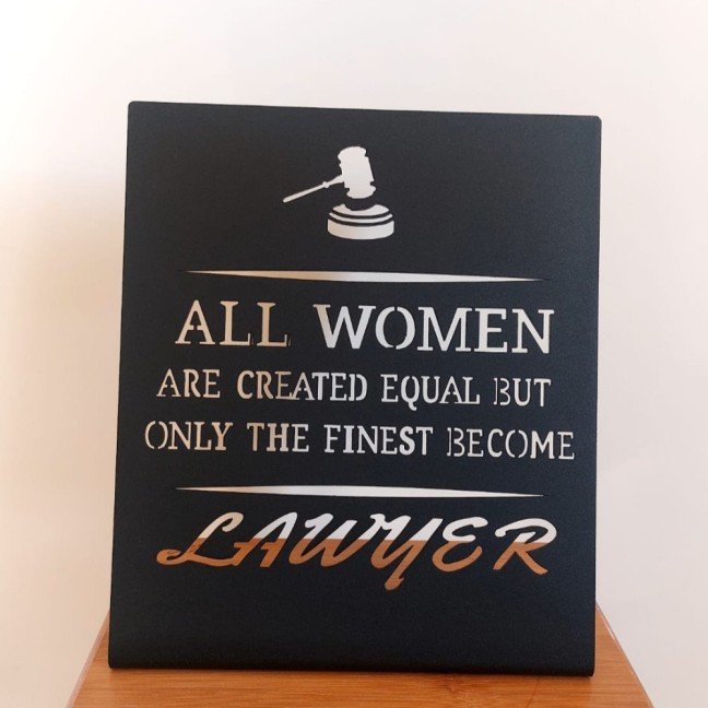 Women Lawyer 
Metal Sculpture