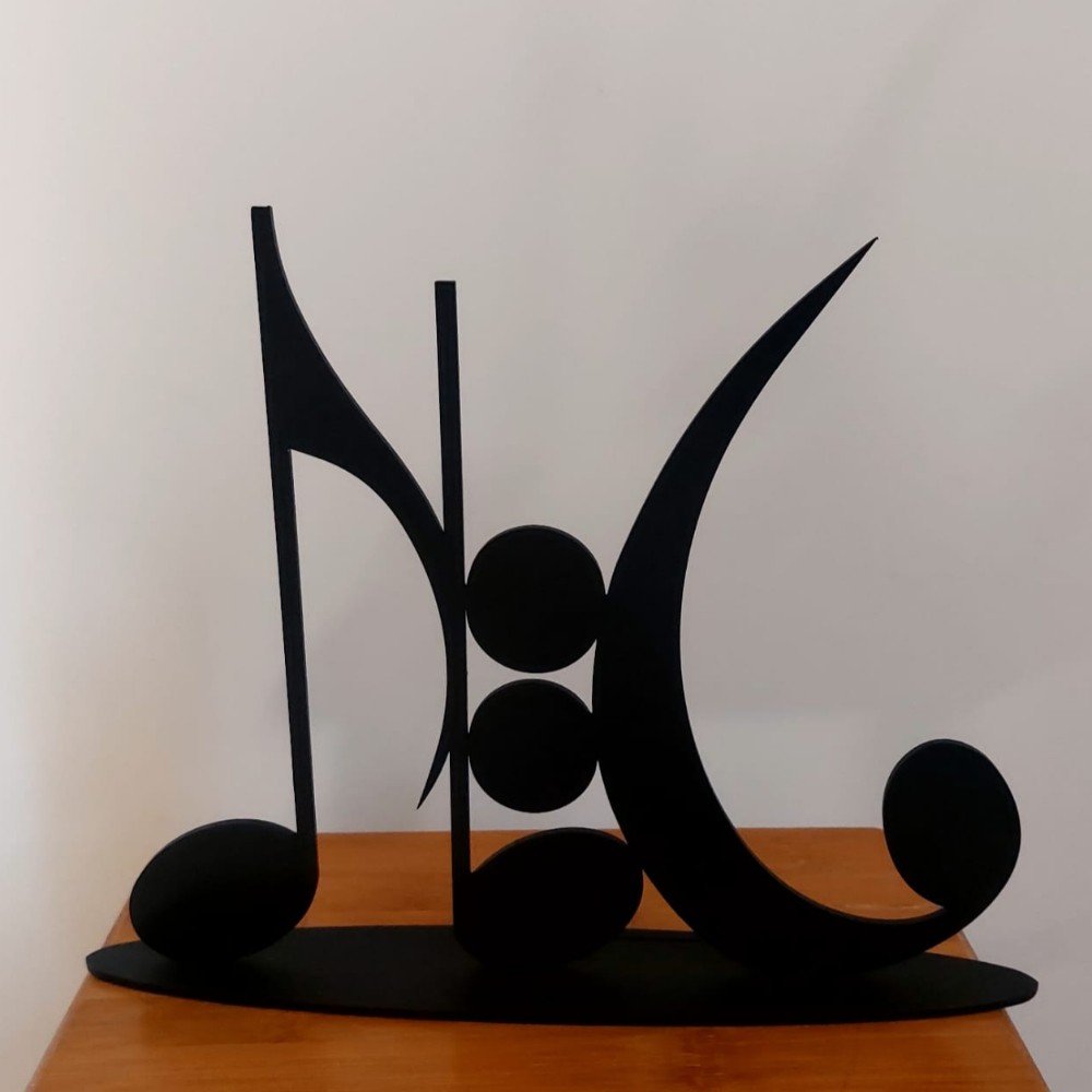 Music Ring Holder 
Metal Sculpture