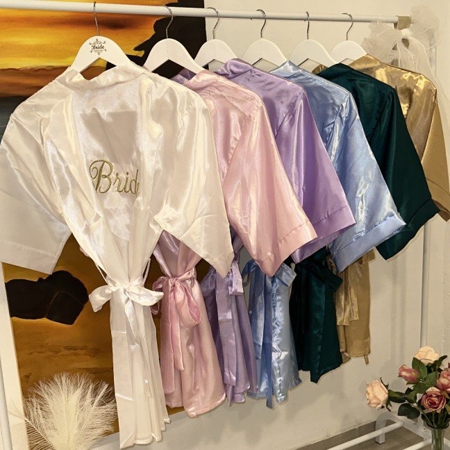 Customized Bridal 
Satin Robe