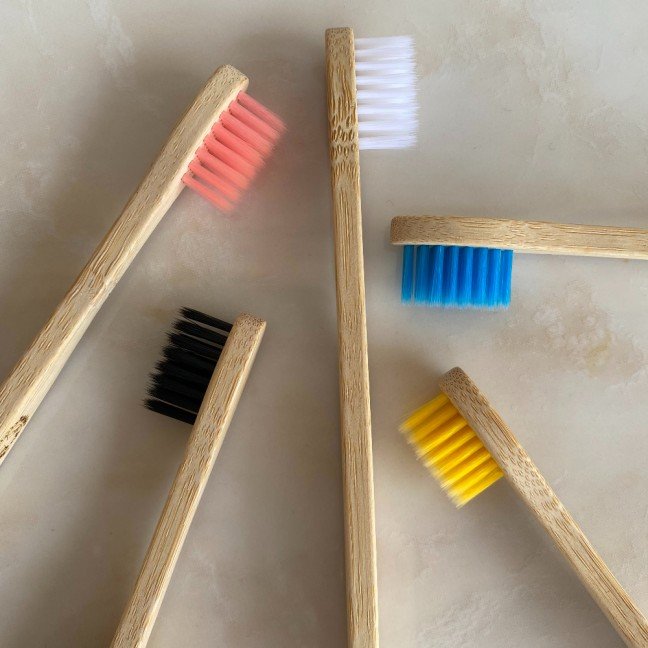 Set of 5 Kids 
Bamboo Toothbrushes
