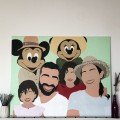 Customized Hand-painted 
Family Portrait