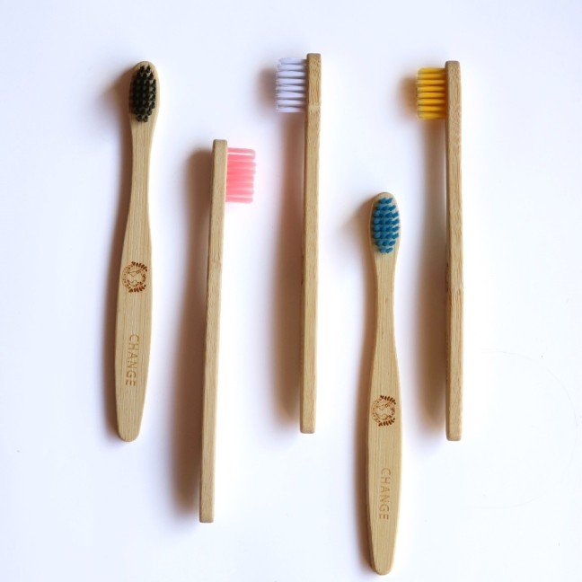 Set of 5 Kids 
Bamboo Toothbrushes