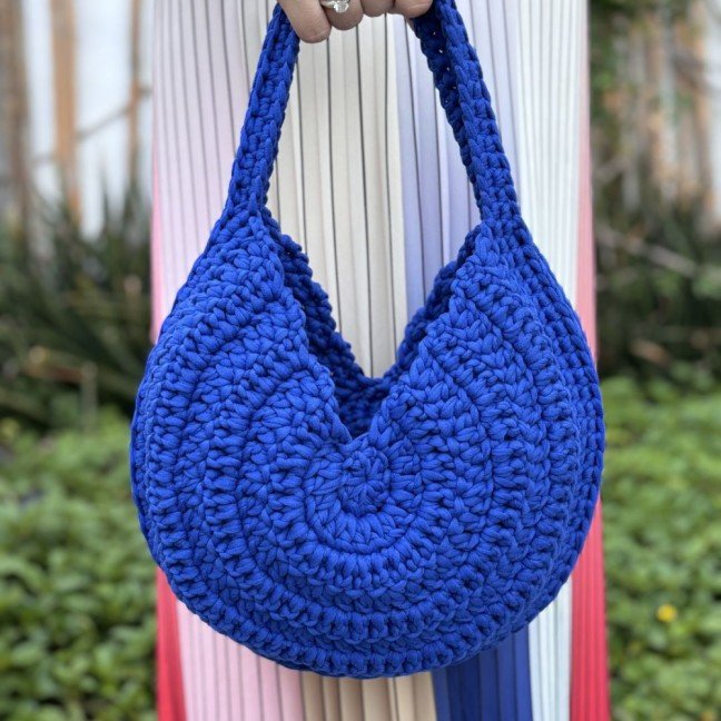 Mini Dawn 
Blue Crochet Bag