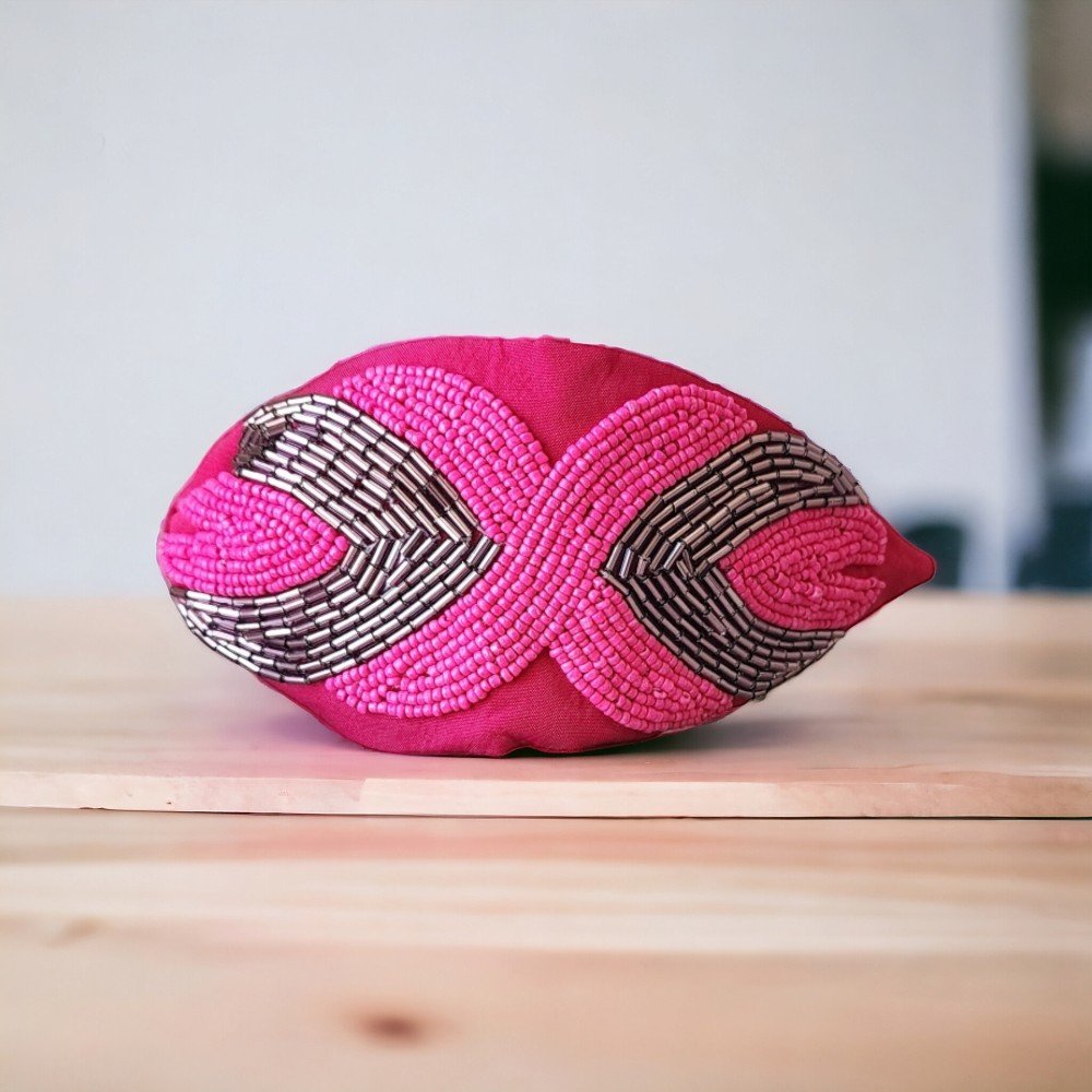 Embroidered Hot 
Pink Headband