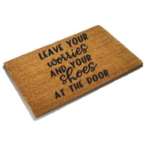 Doormat: 
Leave your worries