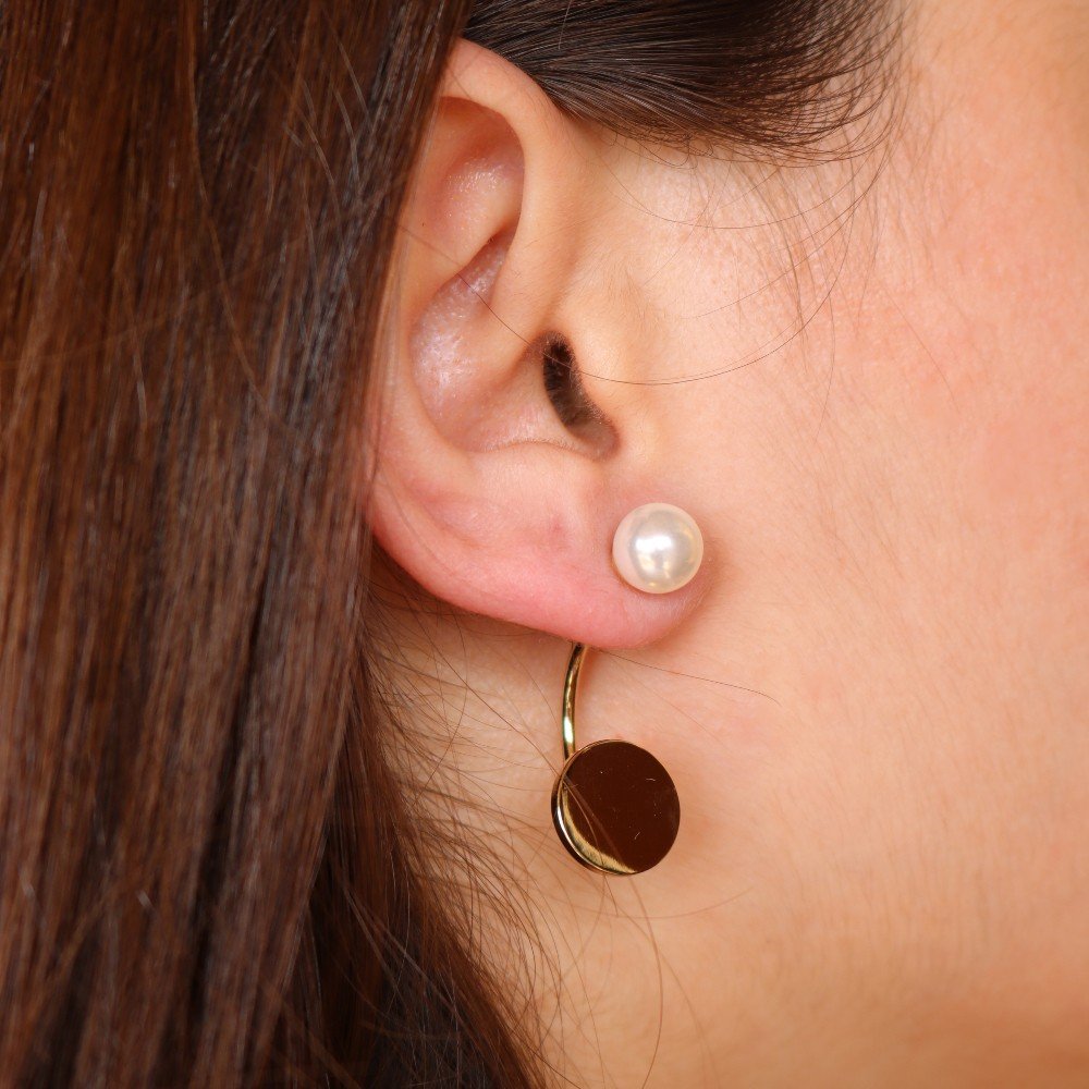 Pearls & 
Circles Earrings