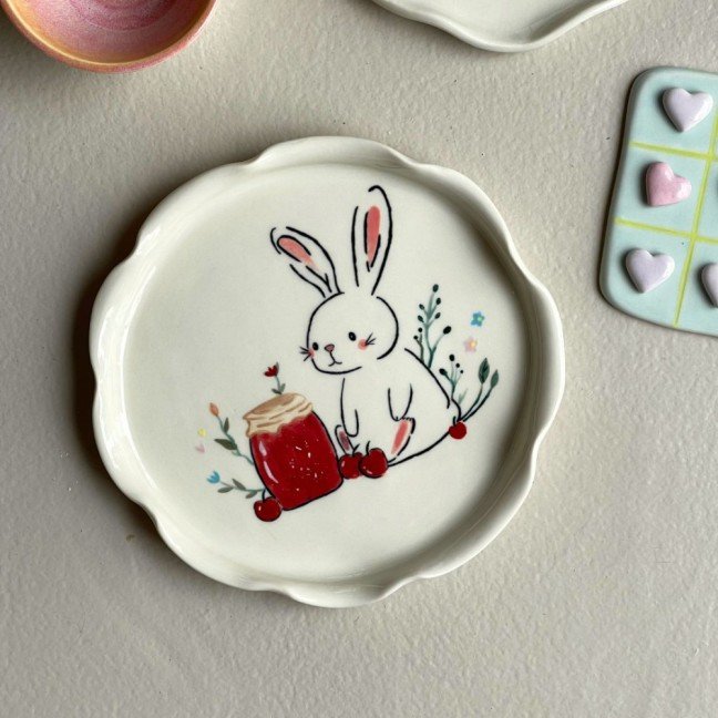 Bunny 
Ceramic Plate