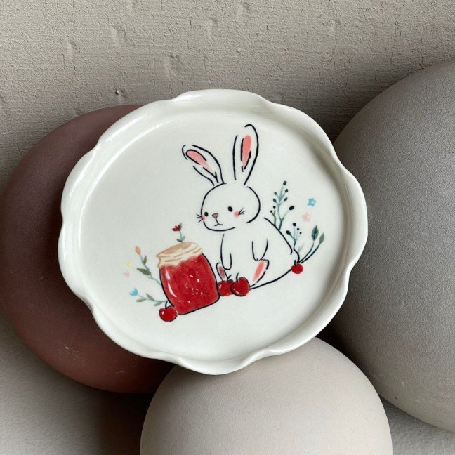 Bunny 
Ceramic Plate