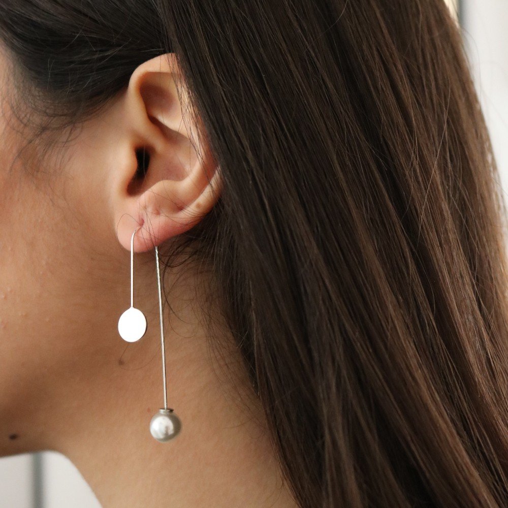 Circles 
Silver Earrings