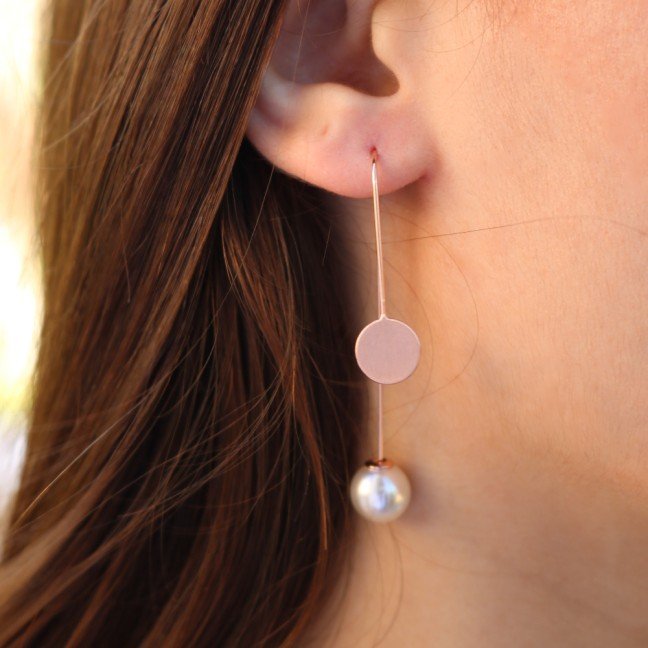 Circles Rose 
Gold Earrings