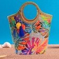 Colored Jungle 
Beach Bag