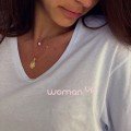 Woman Up 
V-Neck T-Shirt
