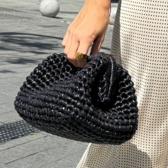 Black 
Basketweave Bag
