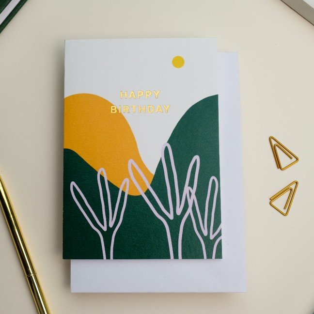 Greeting Card: 
Mountains & Trees